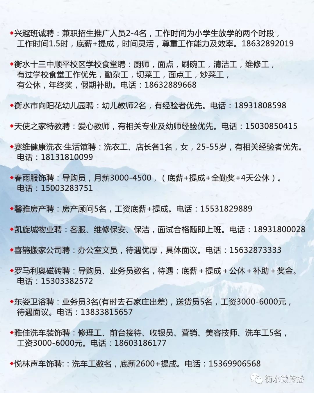 波水乡最新招聘信息汇总